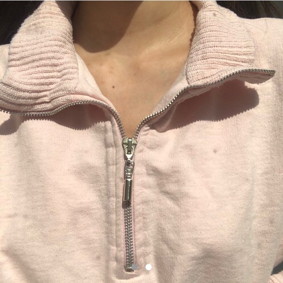 pastel pink zip pullover🌸 - Picture 2 of 2